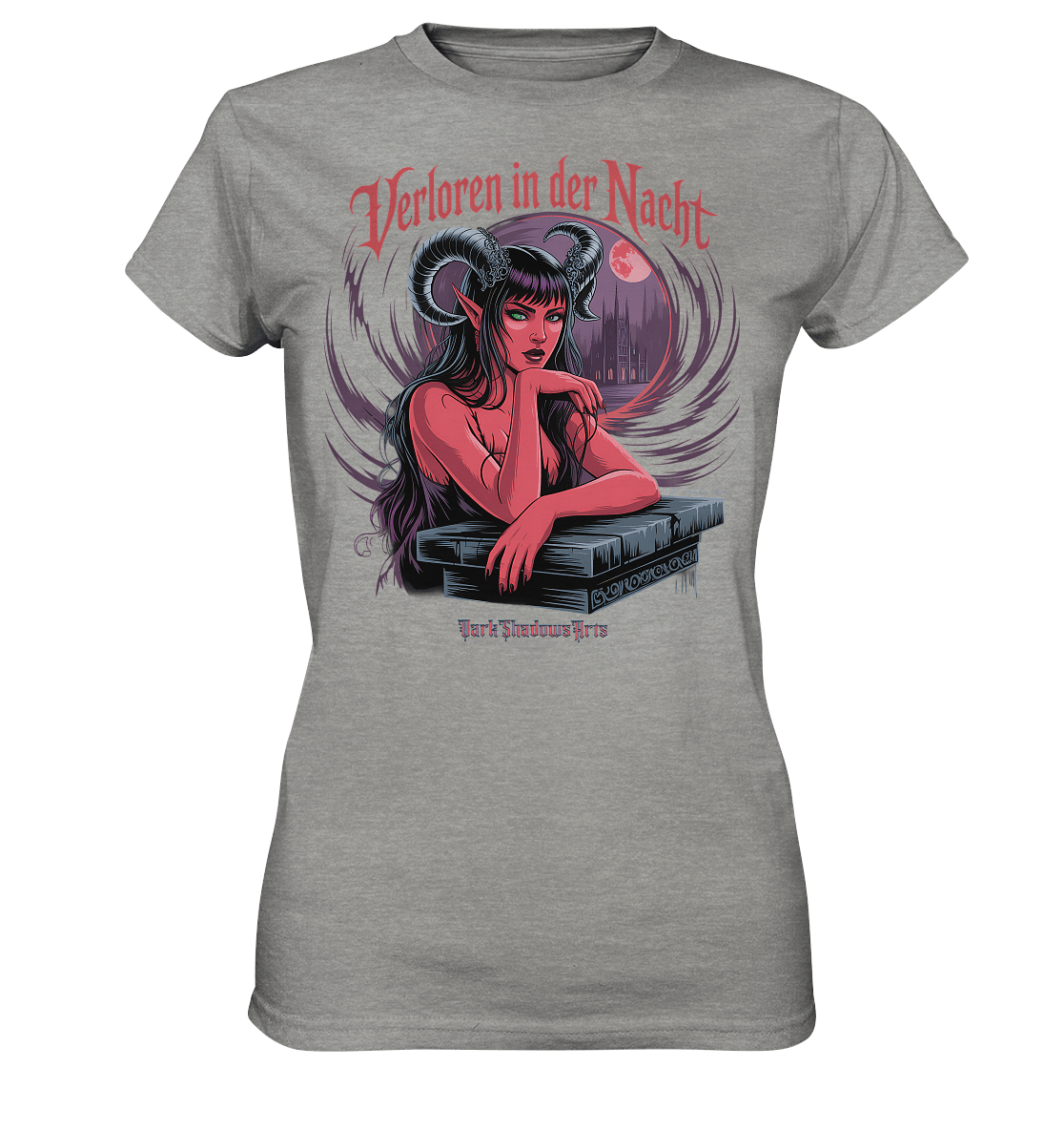 Verloren in der Nacht – Die dunkle Schönheit der Finsternis - Ladies Premium Shirt | Lady - Shirts | Dark Shadows Arts