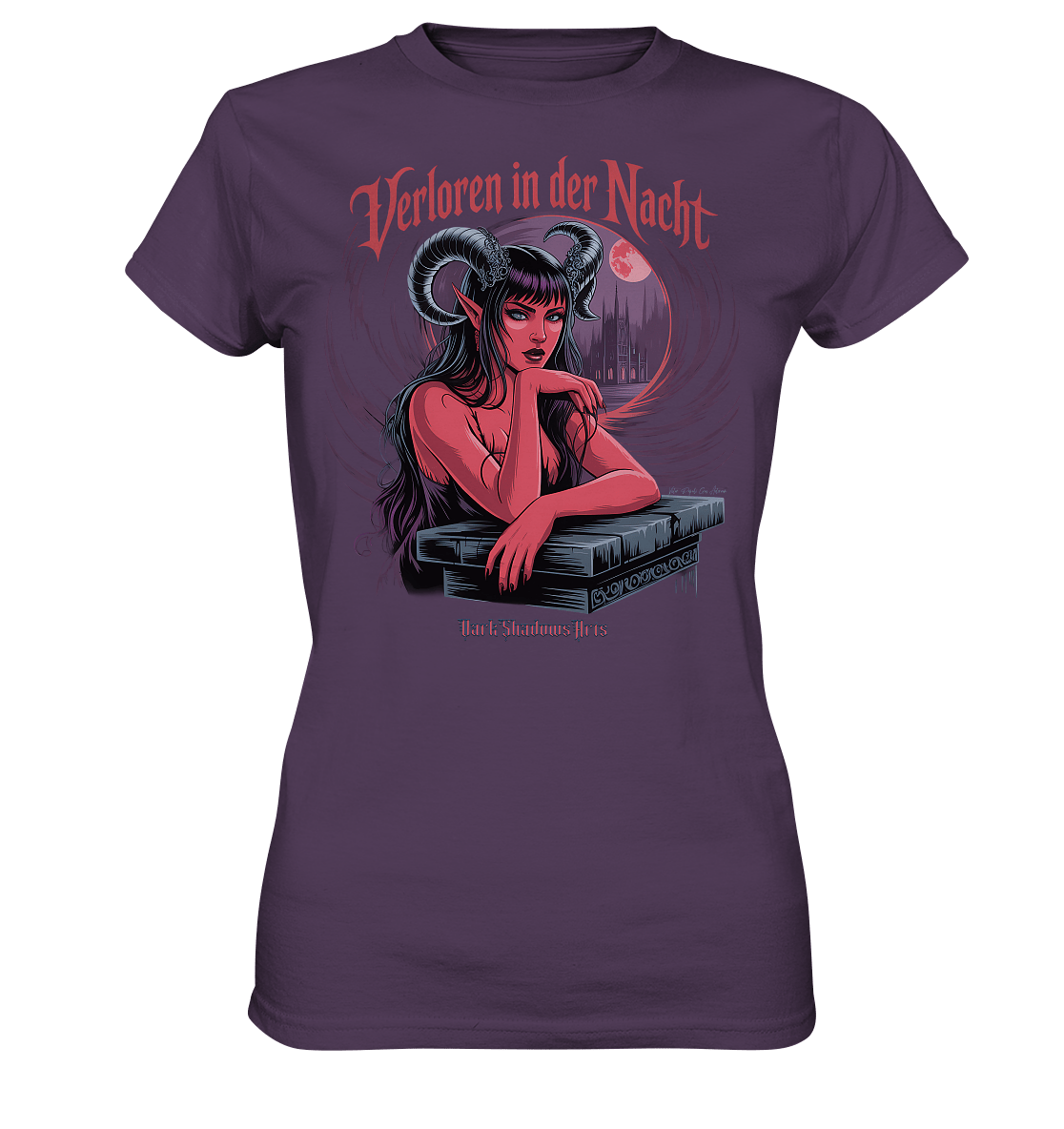 Verloren in der Nacht – Die dunkle Schönheit der Finsternis - Ladies Premium Shirt | Lady - Shirts | Dark Shadows Arts