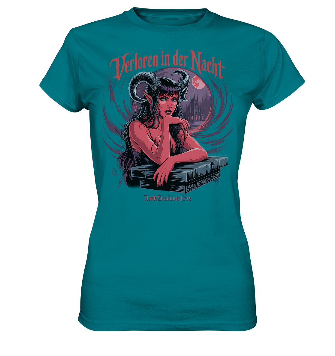 Verloren in der Nacht – Die dunkle Schönheit der Finsternis - Ladies Premium Shirt | Lady - Shirts | Dark Shadows Arts