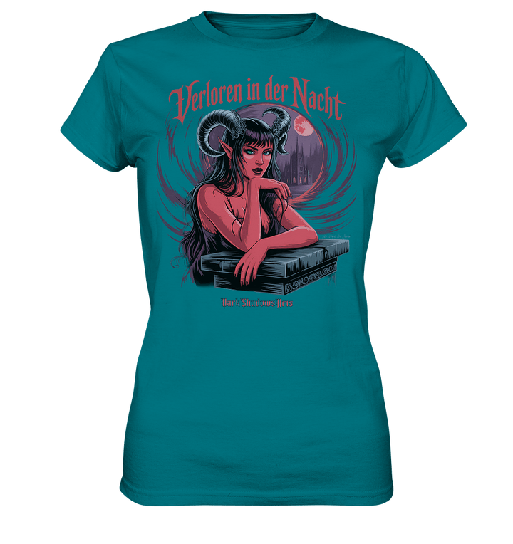 Verloren in der Nacht – Die dunkle Schönheit der Finsternis - Ladies Premium Shirt | Lady - Shirts | Dark Shadows Arts