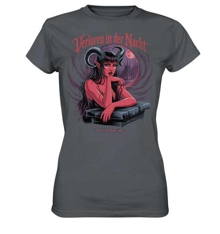 Verloren in der Nacht – Die dunkle Schönheit der Finsternis - Ladies Premium Shirt | Lady - Shirts | Dark Shadows Arts