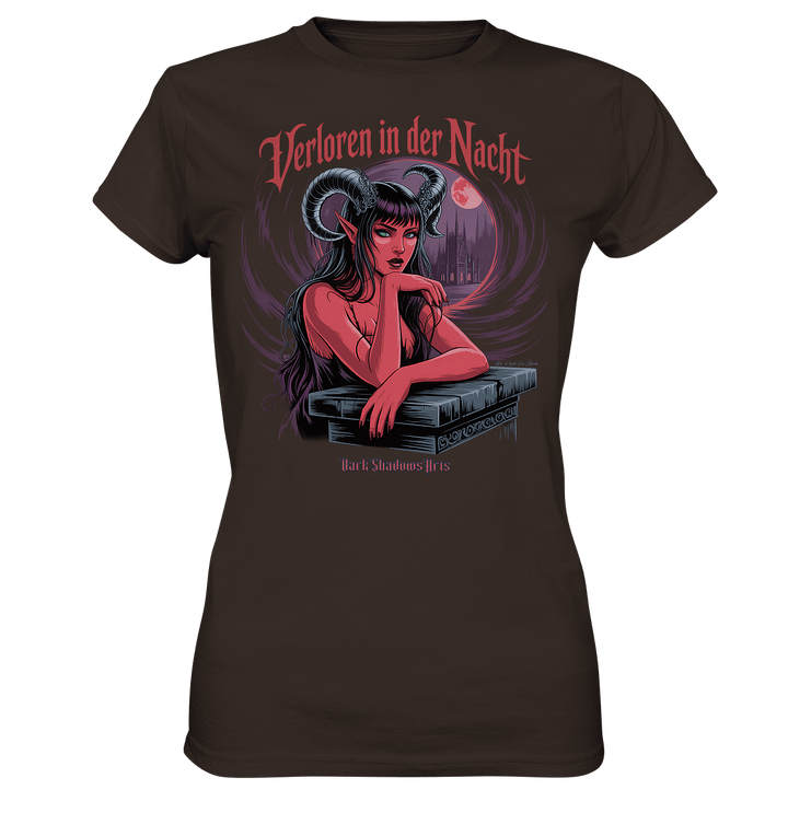 Verloren in der Nacht – Die dunkle Schönheit der Finsternis - Ladies Premium Shirt | Lady - Shirts | Dark Shadows Arts