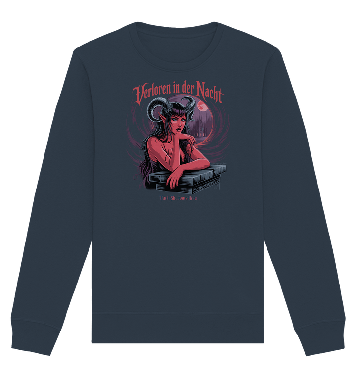 Verloren in der Nacht – Die dunkle Schönheit der Finsternis - Organic Basic Unisex Sweatshirt | Sweatshirts | Dark Shadows Arts
