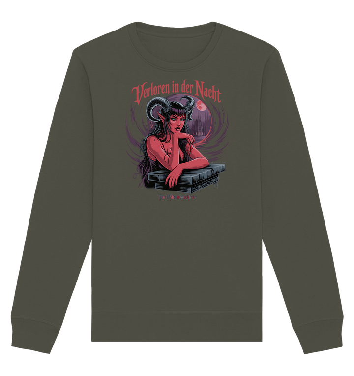 Verloren in der Nacht – Die dunkle Schönheit der Finsternis - Organic Basic Unisex Sweatshirt | Sweatshirts | Dark Shadows Arts