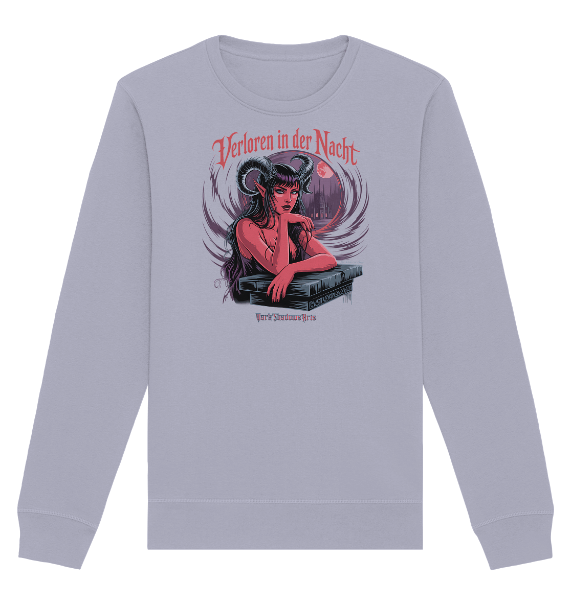 Verloren in der Nacht – Die dunkle Schönheit der Finsternis - Organic Basic Unisex Sweatshirt | Sweatshirts | Dark Shadows Arts