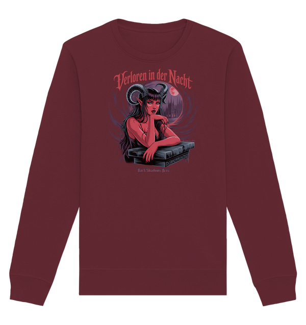 Verloren in der Nacht – Die dunkle Schönheit der Finsternis - Organic Basic Unisex Sweatshirt | Sweatshirts | Dark Shadows Arts