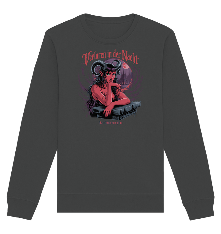 Verloren in der Nacht – Die dunkle Schönheit der Finsternis - Organic Basic Unisex Sweatshirt | Sweatshirts | Dark Shadows Arts