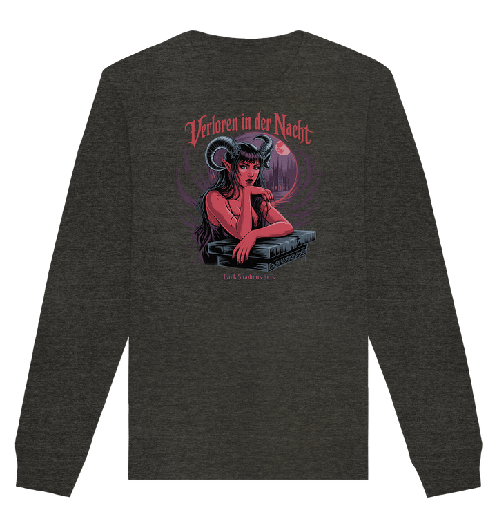 Verloren in der Nacht – Die dunkle Schönheit der Finsternis - Organic Basic Unisex Sweatshirt | Sweatshirts | Dark Shadows Arts