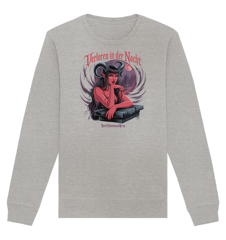 Verloren in der Nacht – Die dunkle Schönheit der Finsternis - Organic Basic Unisex Sweatshirt | Sweatshirts | Dark Shadows Arts