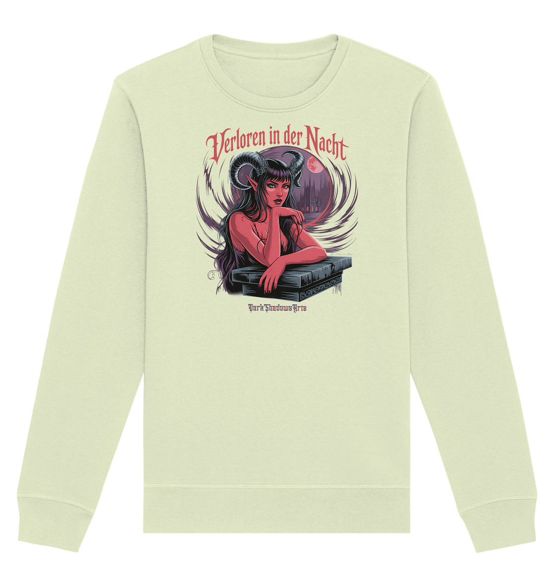 Verloren in der Nacht – Die dunkle Schönheit der Finsternis - Organic Basic Unisex Sweatshirt | Sweatshirts | Dark Shadows Arts