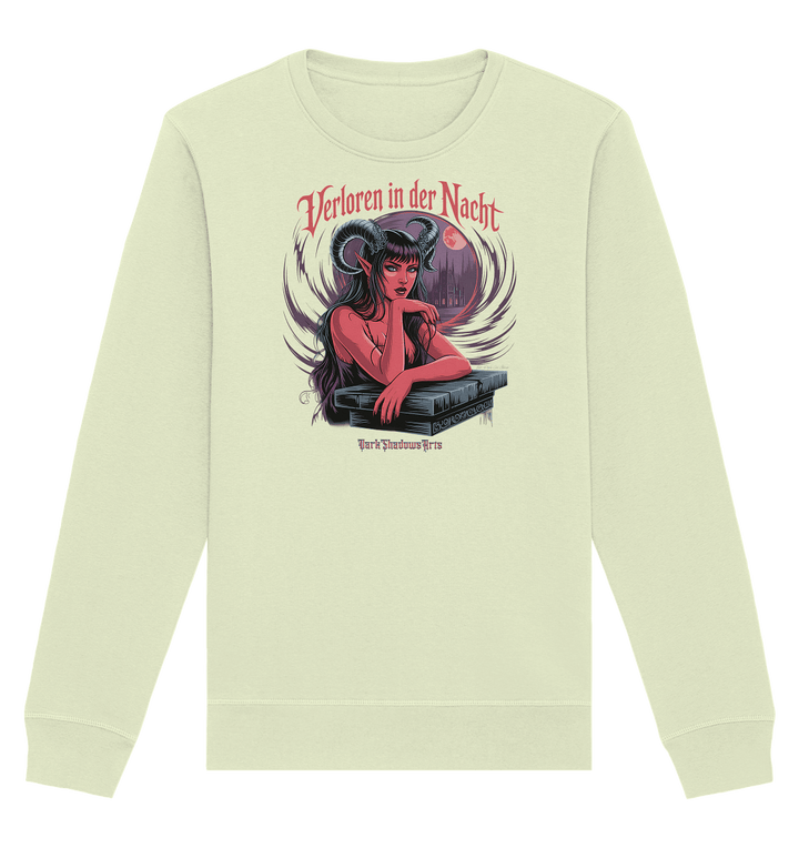 Verloren in der Nacht – Die dunkle Schönheit der Finsternis - Organic Basic Unisex Sweatshirt | Sweatshirts | Dark Shadows Arts