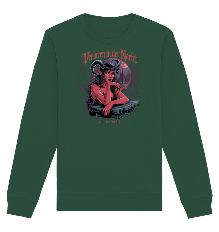 Verloren in der Nacht – Die dunkle Schönheit der Finsternis - Organic Basic Unisex Sweatshirt | Sweatshirts | Dark Shadows Arts