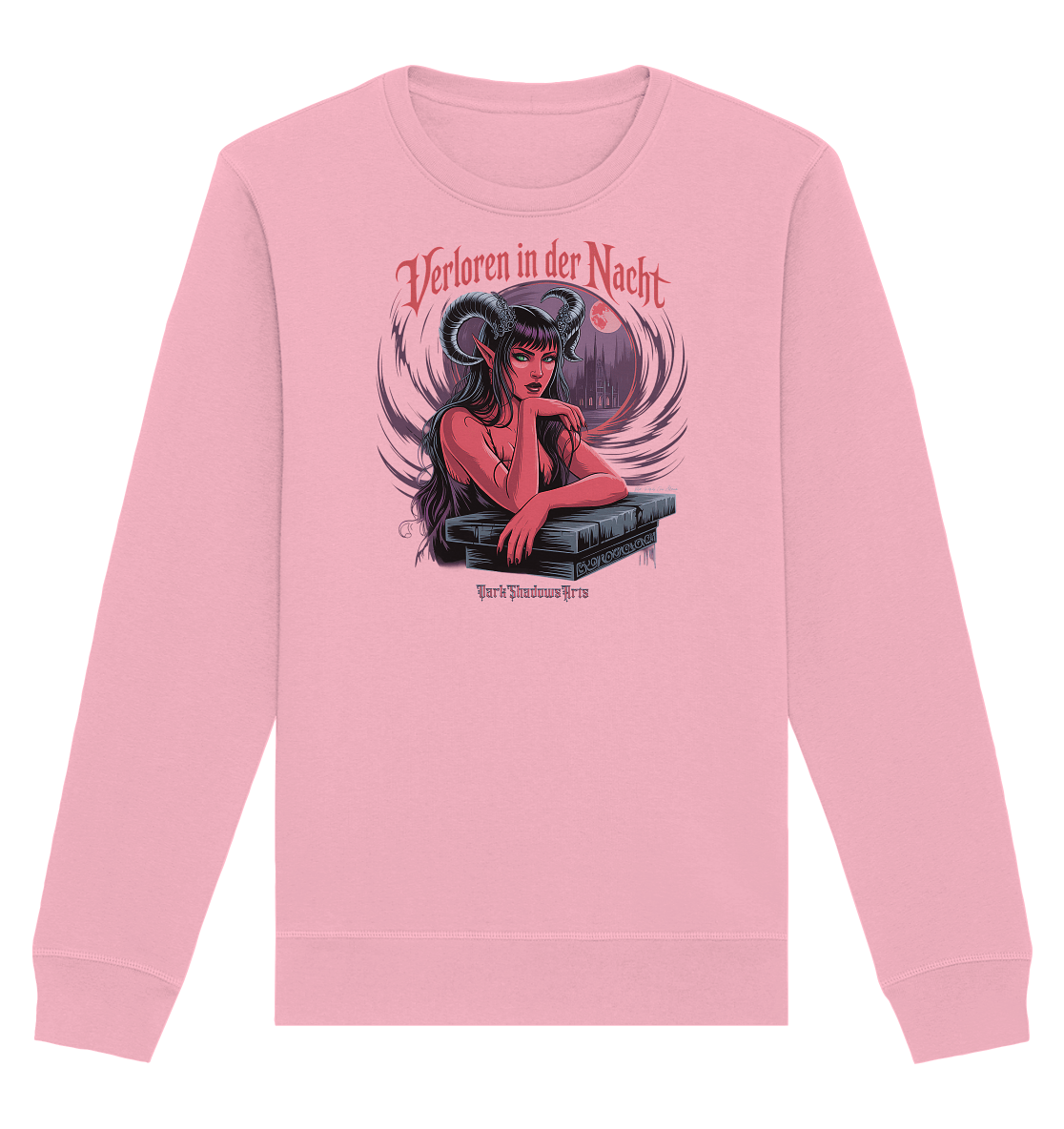 Verloren in der Nacht – Die dunkle Schönheit der Finsternis - Organic Basic Unisex Sweatshirt | Sweatshirts | Dark Shadows Arts