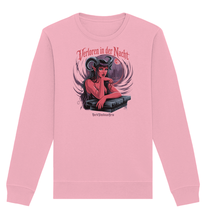 Verloren in der Nacht – Die dunkle Schönheit der Finsternis - Organic Basic Unisex Sweatshirt | Sweatshirts | Dark Shadows Arts