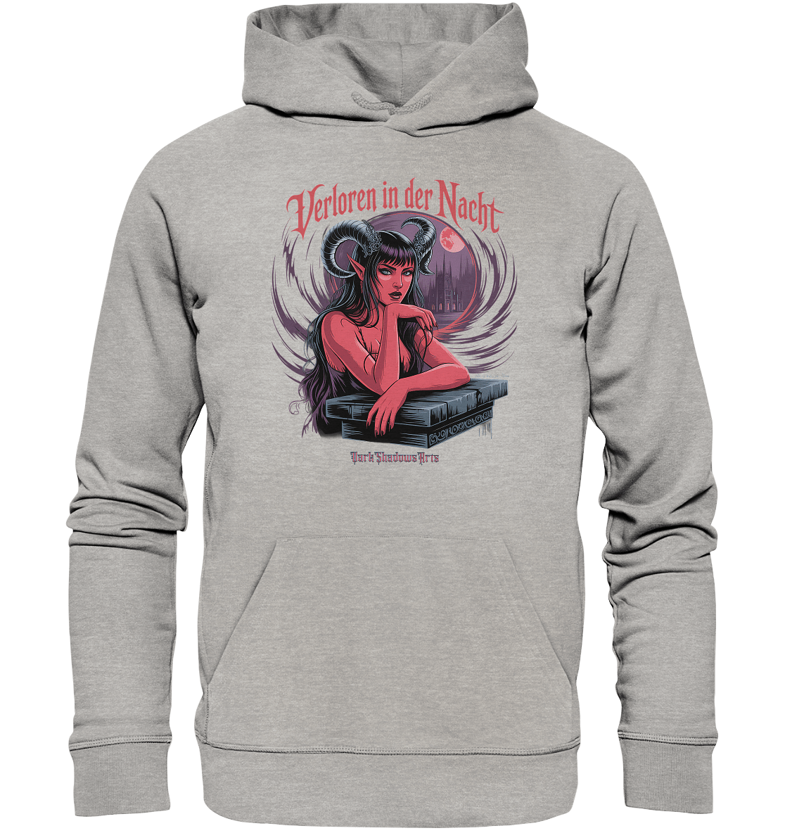 Verloren in der Nacht – Die dunkle Schönheit der Finsternis - Organic Hoodie | Hoodies | Dark Shadows Arts