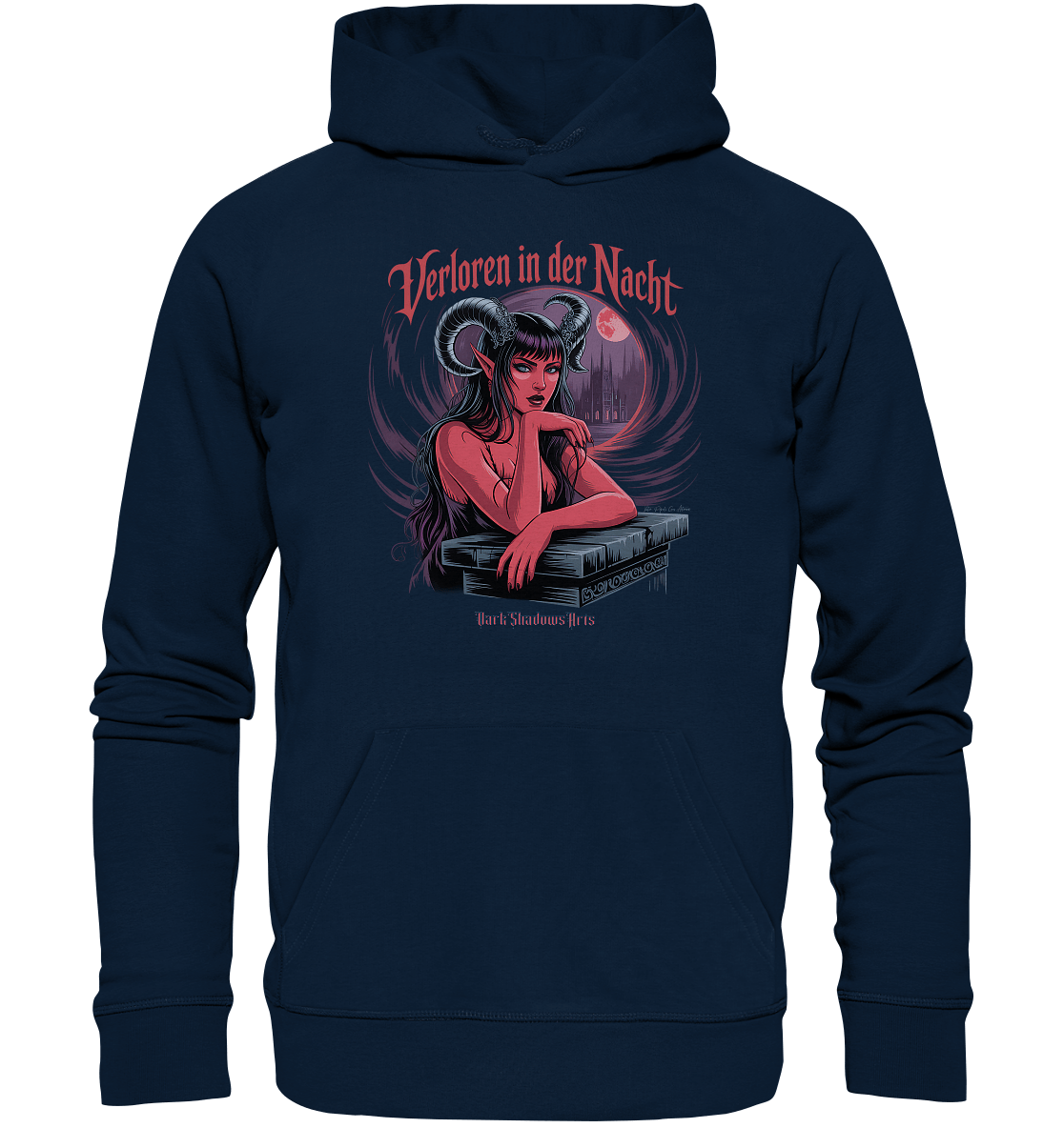 Verloren in der Nacht – Die dunkle Schönheit der Finsternis - Organic Hoodie | Hoodies | Dark Shadows Arts