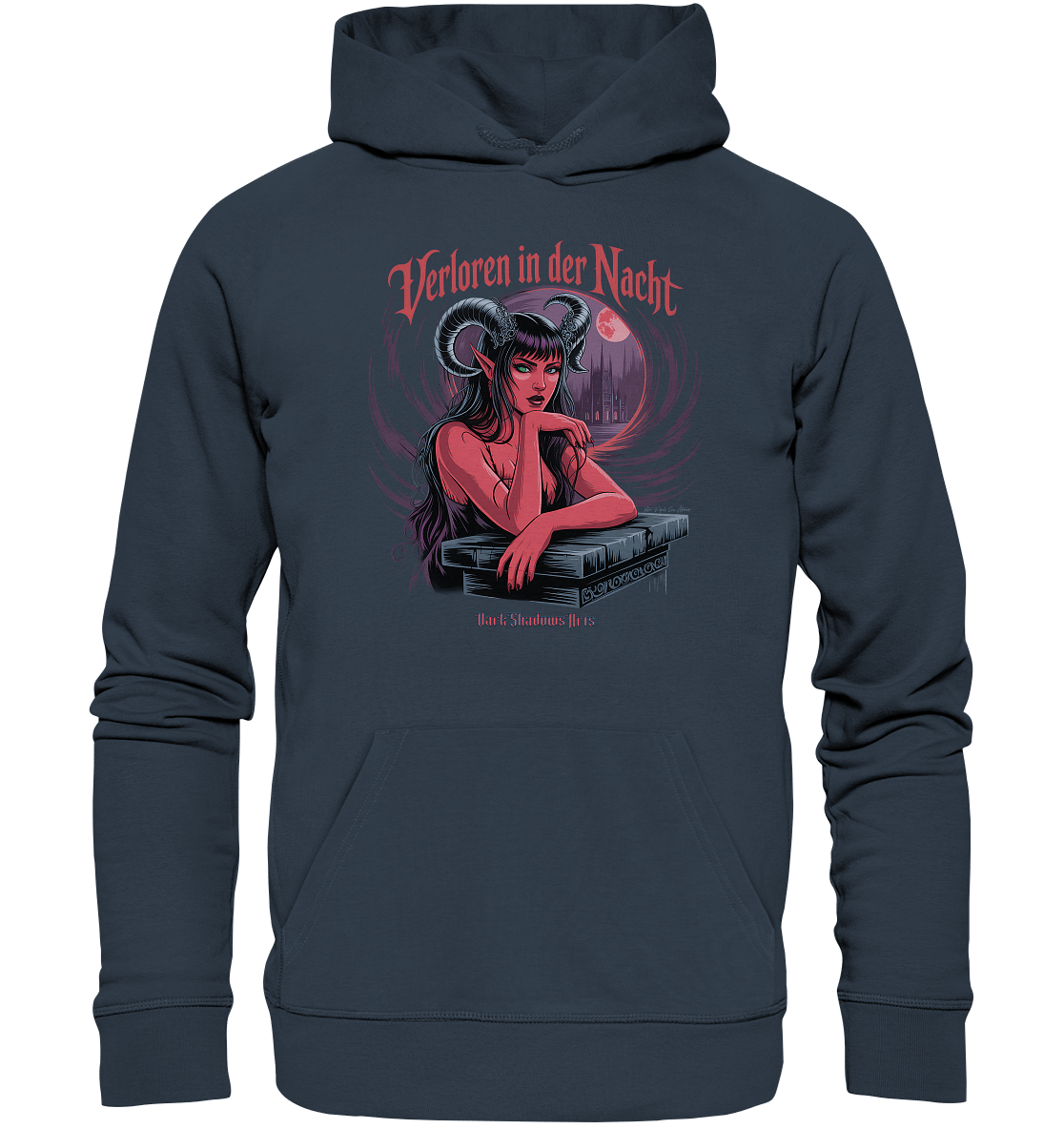 Verloren in der Nacht – Die dunkle Schönheit der Finsternis - Organic Hoodie | Hoodies | Dark Shadows Arts