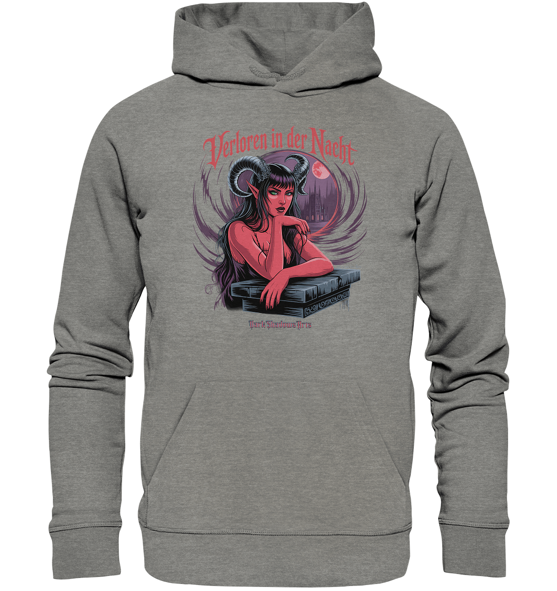 Verloren in der Nacht – Die dunkle Schönheit der Finsternis - Organic Hoodie | Hoodies | Dark Shadows Arts