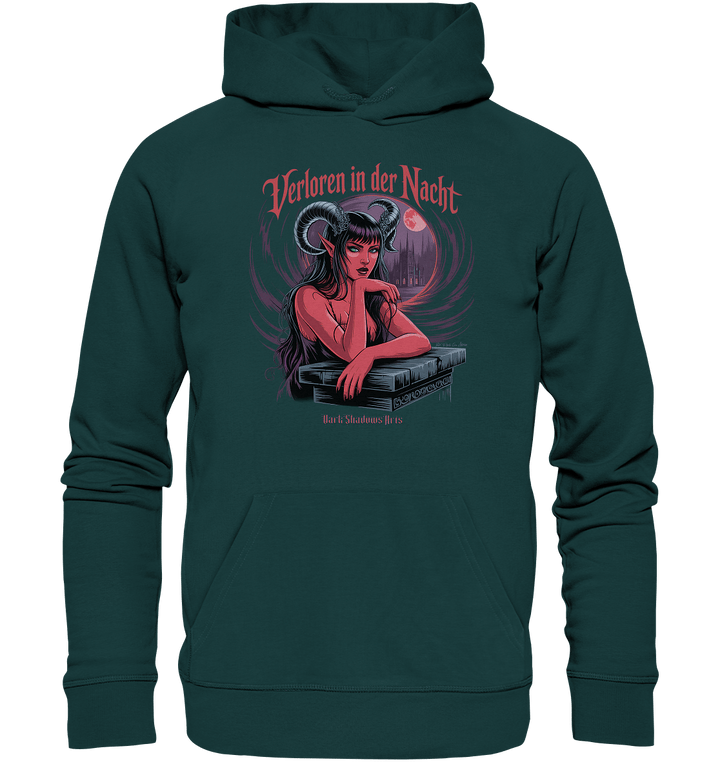 Verloren in der Nacht – Die dunkle Schönheit der Finsternis - Organic Hoodie | Hoodies | Dark Shadows Arts