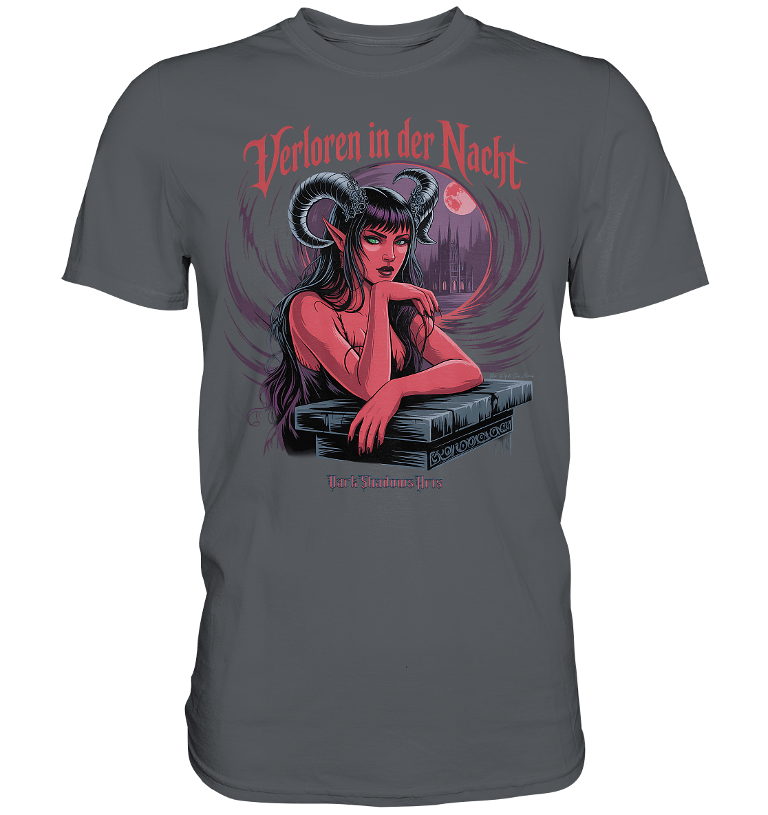 Verloren in der Nacht – Die dunkle Schönheit der Finsternis - Premium Shirt | Unisex - Shirts | Dark Shadows Arts