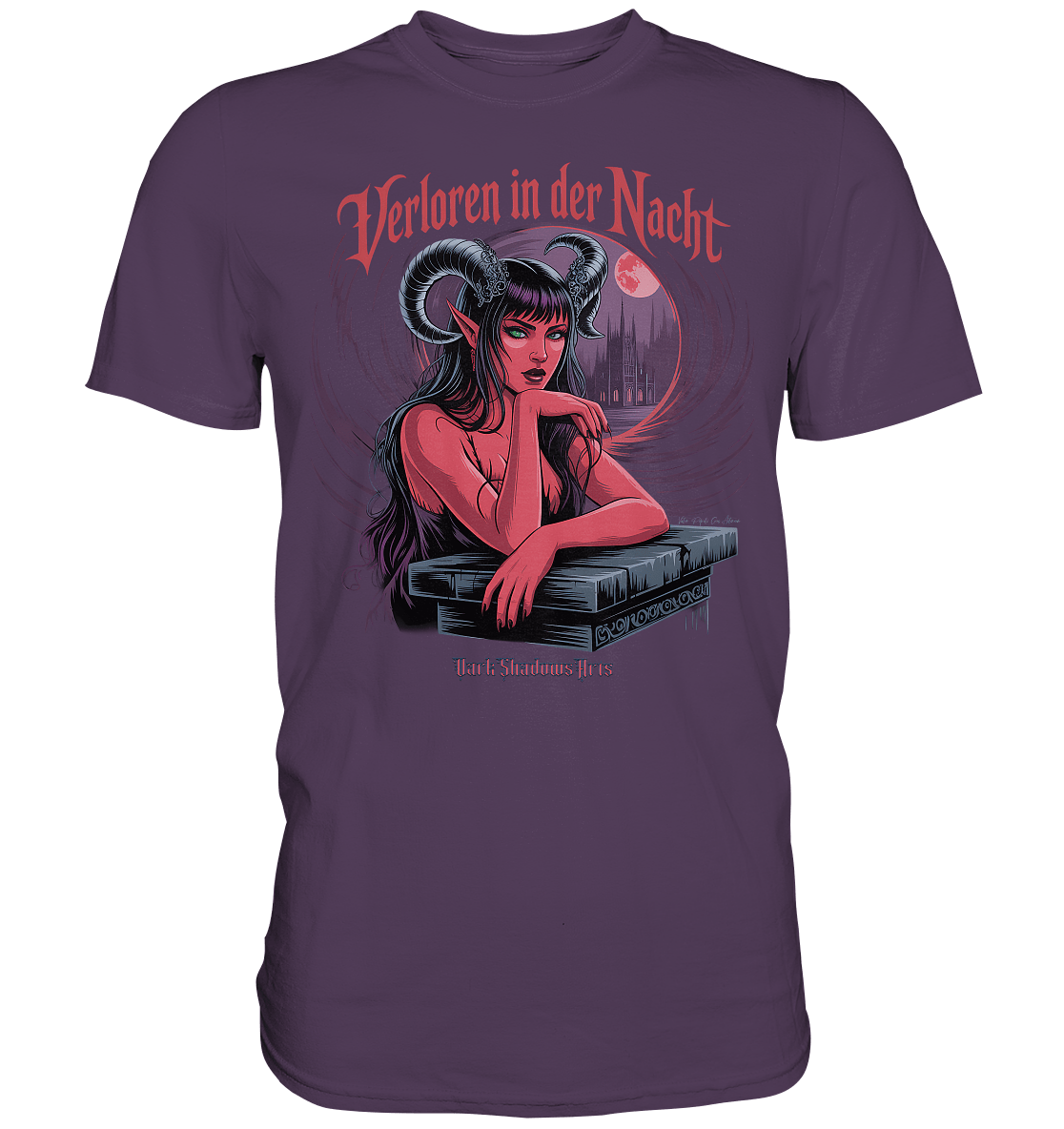 Verloren in der Nacht – Die dunkle Schönheit der Finsternis - Premium Shirt | Unisex - Shirts | Dark Shadows Arts