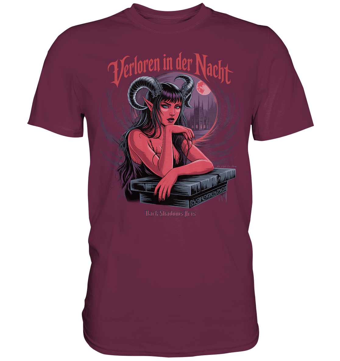 Verloren in der Nacht – Die dunkle Schönheit der Finsternis - Premium Shirt | Unisex - Shirts | Dark Shadows Arts