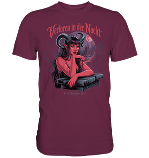 Verloren in der Nacht – Die dunkle Schönheit der Finsternis - Premium Shirt | Unisex - Shirts | Dark Shadows Arts