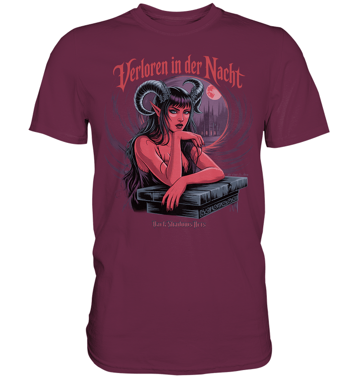Verloren in der Nacht – Die dunkle Schönheit der Finsternis - Premium Shirt | Unisex - Shirts | Dark Shadows Arts