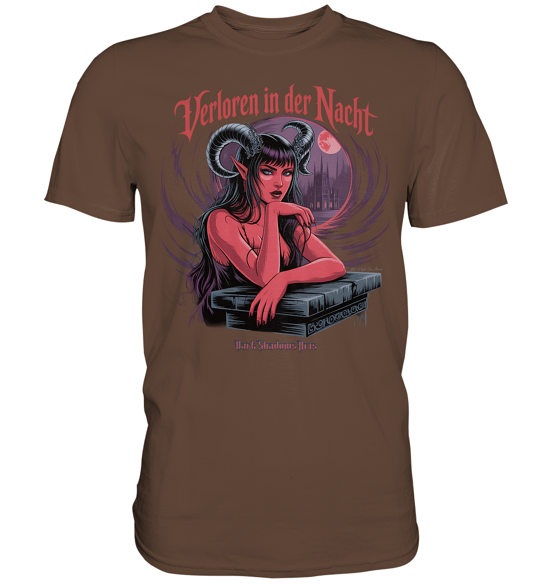 Verloren in der Nacht – Die dunkle Schönheit der Finsternis - Premium Shirt | Unisex - Shirts | Dark Shadows Arts