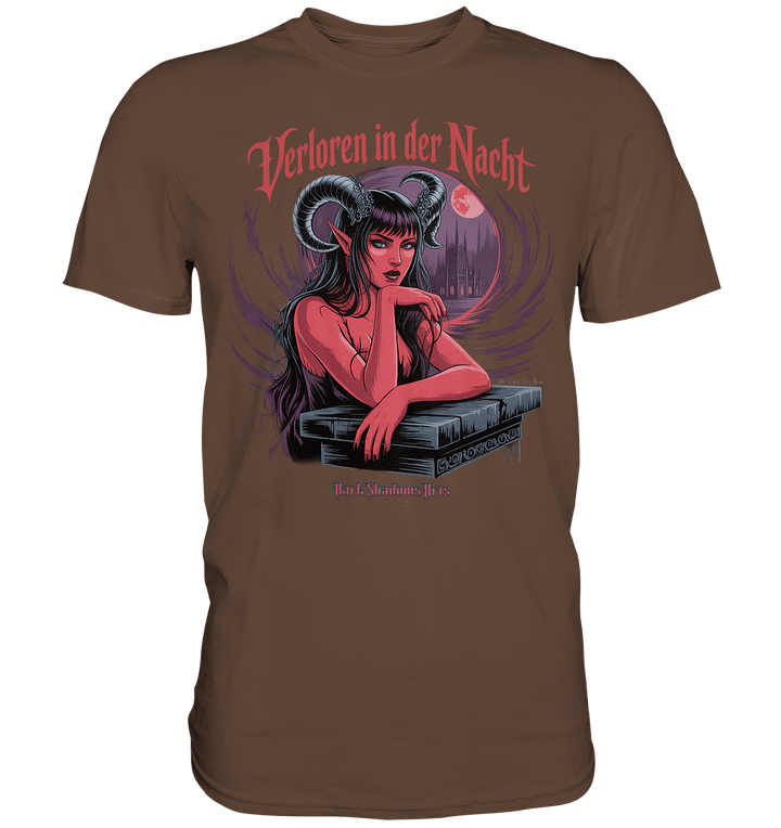 Verloren in der Nacht – Die dunkle Schönheit der Finsternis - Premium Shirt | Unisex - Shirts | Dark Shadows Arts