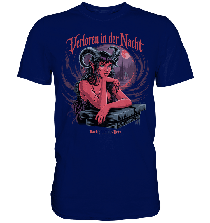 Verloren in der Nacht – Die dunkle Schönheit der Finsternis - Premium Shirt | Unisex - Shirts | Dark Shadows Arts