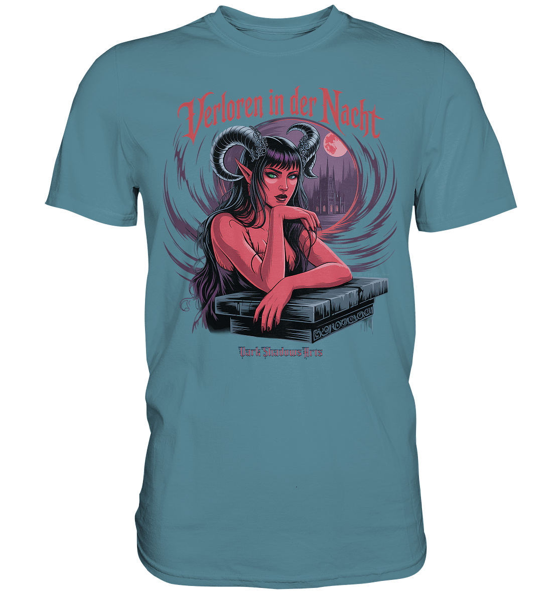Verloren in der Nacht – Die dunkle Schönheit der Finsternis - Premium Shirt | Unisex - Shirts | Dark Shadows Arts