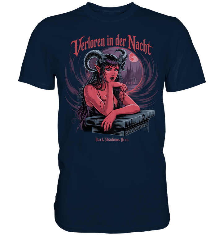 Verloren in der Nacht – Die dunkle Schönheit der Finsternis - Premium Shirt | Unisex - Shirts | Dark Shadows Arts