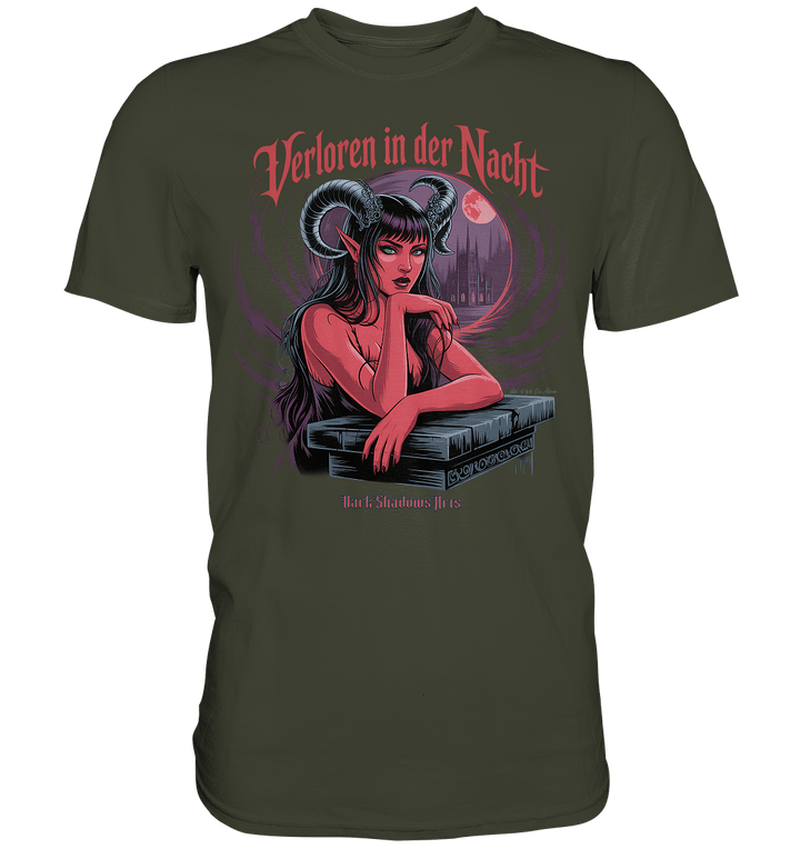 Verloren in der Nacht – Die dunkle Schönheit der Finsternis - Premium Shirt | Unisex - Shirts | Dark Shadows Arts
