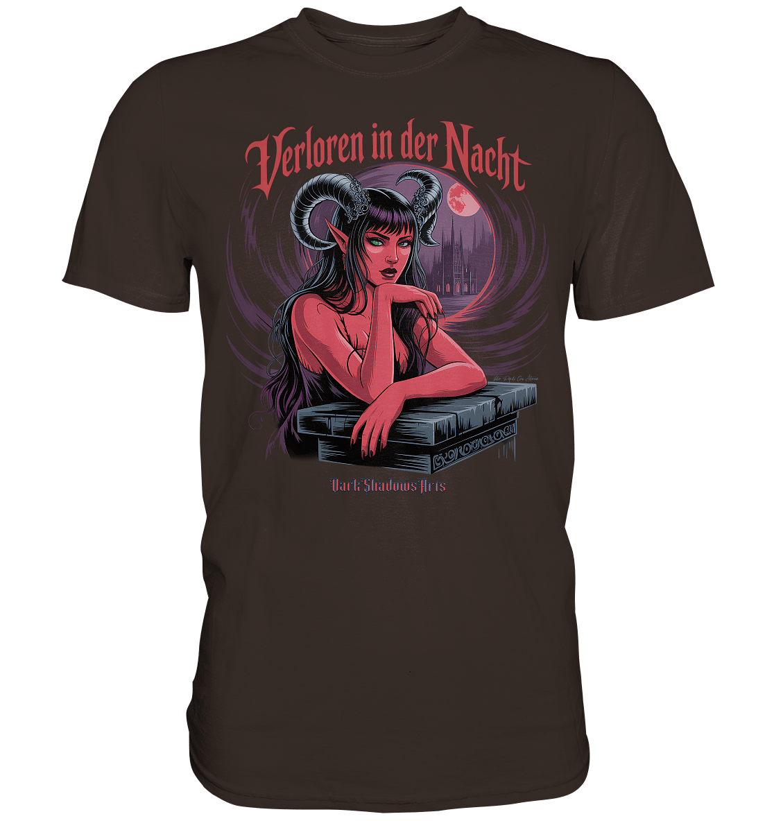 Verloren in der Nacht – Die dunkle Schönheit der Finsternis - Premium Shirt | Unisex - Shirts | Dark Shadows Arts
