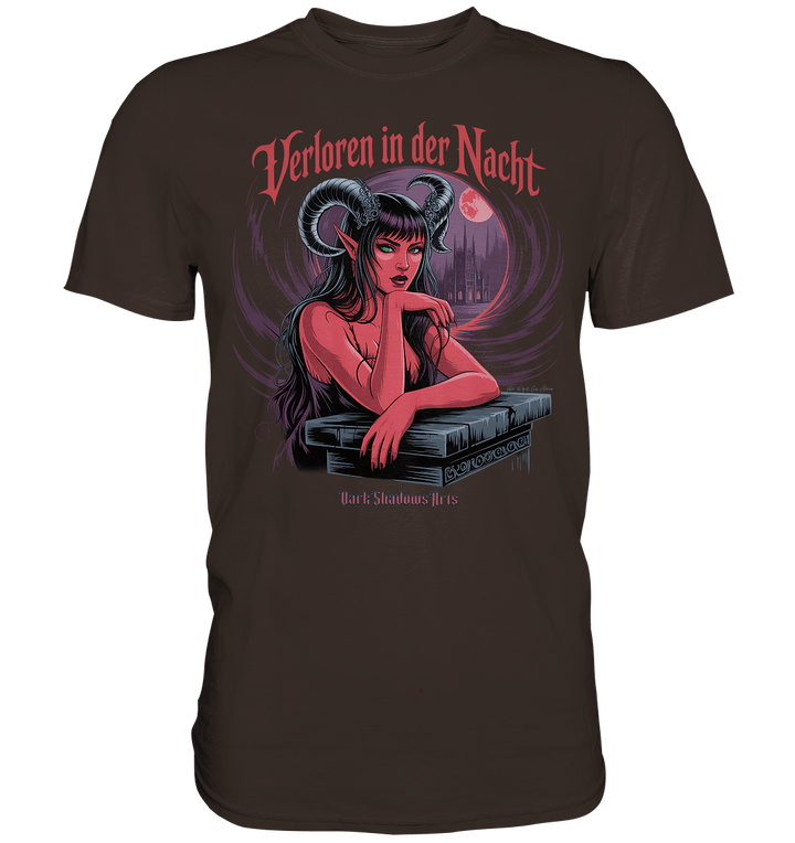 Verloren in der Nacht – Die dunkle Schönheit der Finsternis - Premium Shirt | Unisex - Shirts | Dark Shadows Arts
