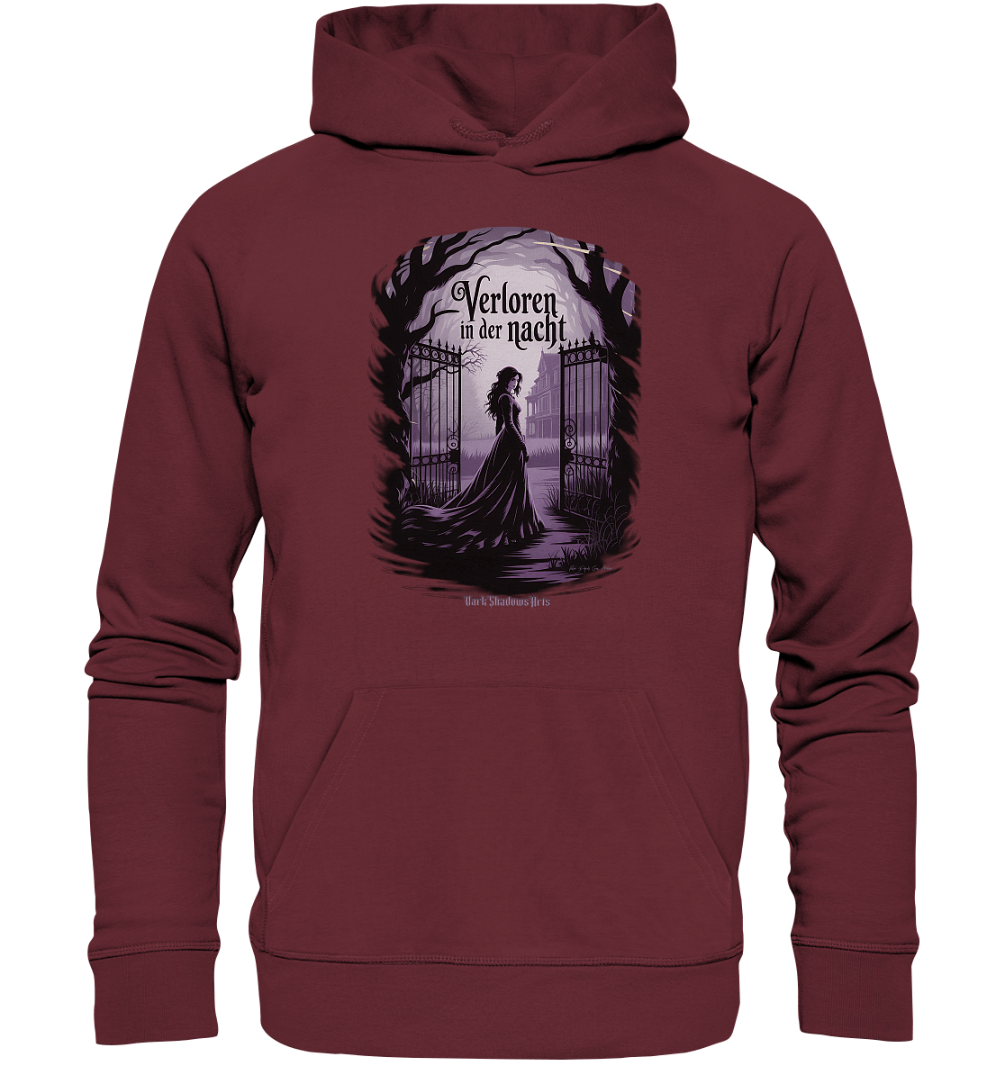 verloren in der nacht - düstere eleganz und geheimnisvolle atmosphäre - Organic Hoodie | Hoodies | Dark Shadows Arts