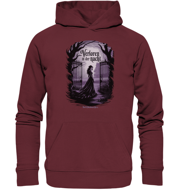 verloren in der nacht - düstere eleganz und geheimnisvolle atmosphäre - Organic Hoodie | Hoodies | Dark Shadows Arts