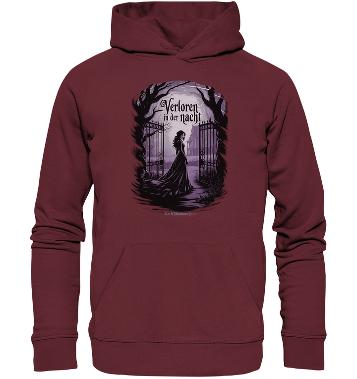verloren in der nacht - düstere eleganz und geheimnisvolle atmosphäre - Organic Hoodie | Hoodies | Dark Shadows Arts