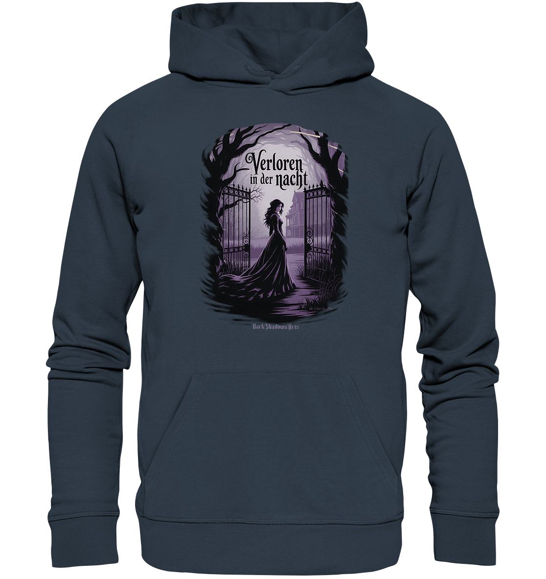 verloren in der nacht - düstere eleganz und geheimnisvolle atmosphäre - Organic Hoodie | Hoodies | Dark Shadows Arts