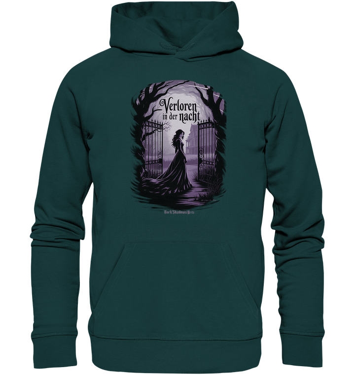 verloren in der nacht - düstere eleganz und geheimnisvolle atmosphäre - Organic Hoodie | Hoodies | Dark Shadows Arts