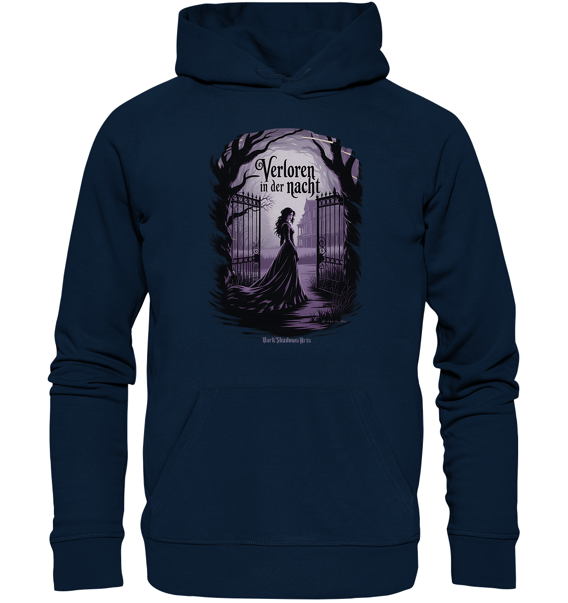 verloren in der nacht - düstere eleganz und geheimnisvolle atmosphäre - Organic Hoodie | Hoodies | Dark Shadows Arts