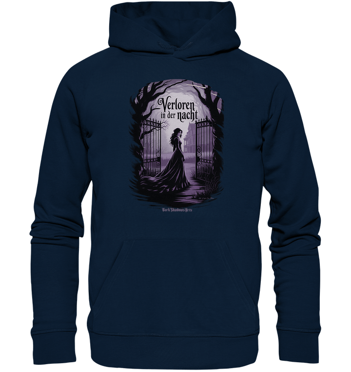 verloren in der nacht - düstere eleganz und geheimnisvolle atmosphäre - Organic Hoodie | Hoodies | Dark Shadows Arts