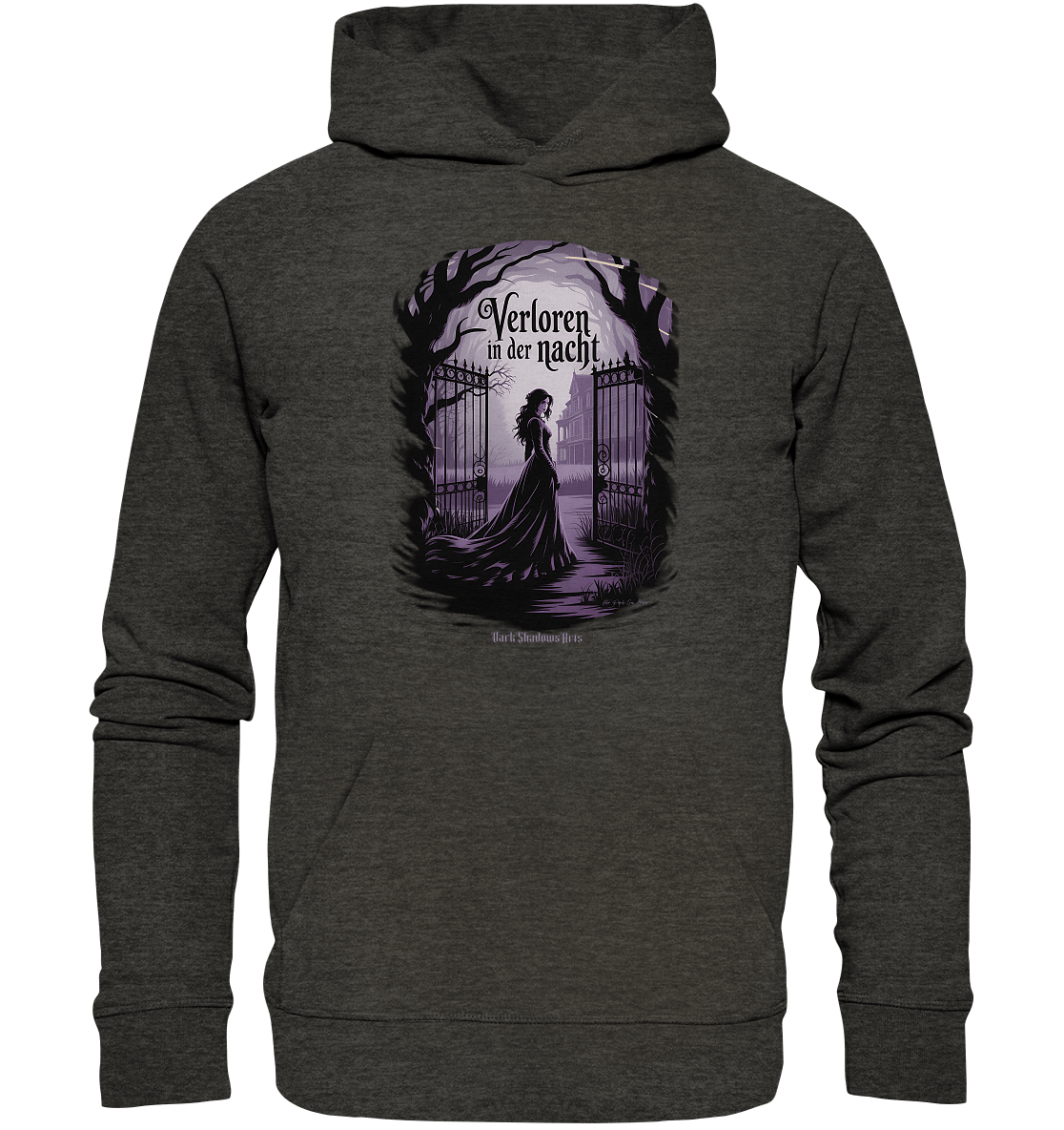 verloren in der nacht - düstere eleganz und geheimnisvolle atmosphäre - Organic Hoodie | Hoodies | Dark Shadows Arts
