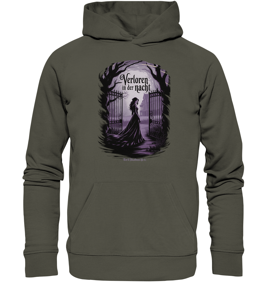 verloren in der nacht - düstere eleganz und geheimnisvolle atmosphäre - Organic Hoodie | Hoodies | Dark Shadows Arts