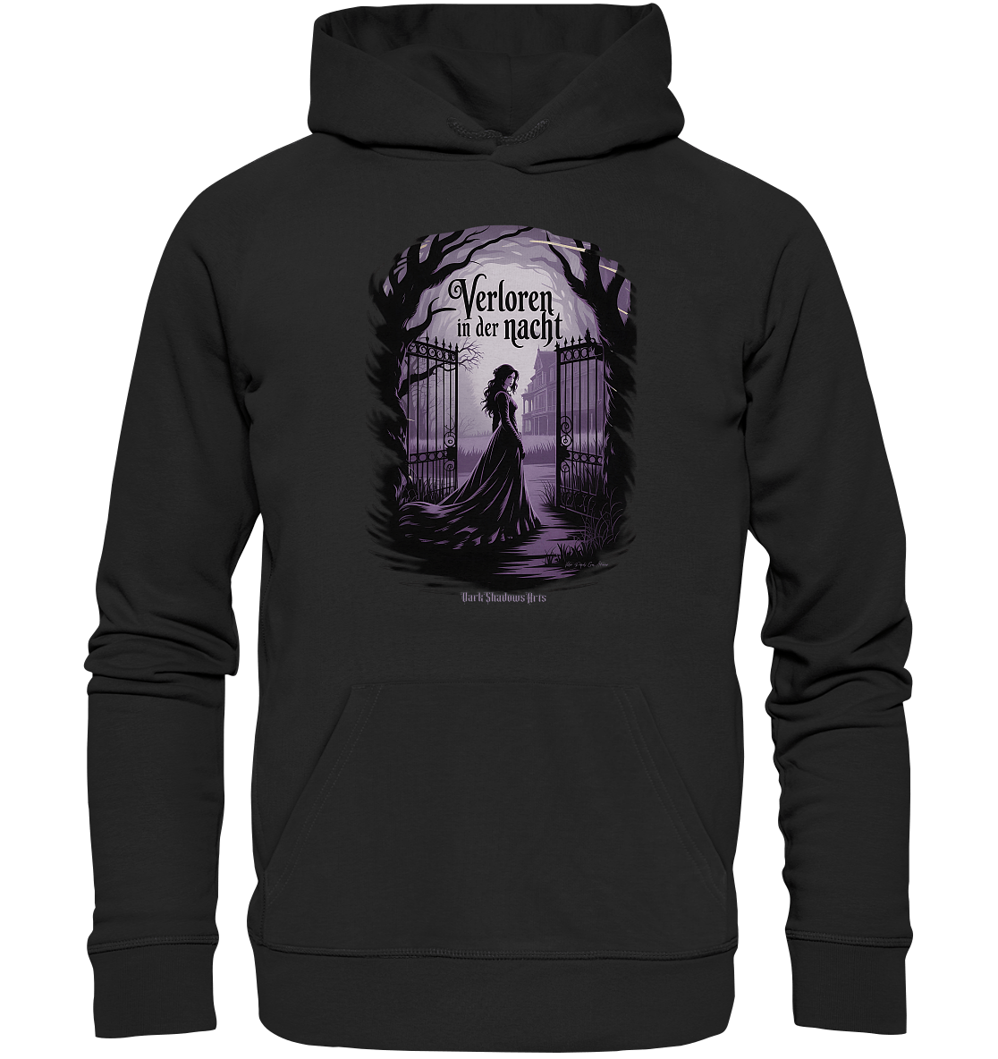 verloren in der nacht - düstere eleganz und geheimnisvolle atmosphäre - Organic Hoodie | Hoodies | Dark Shadows Arts