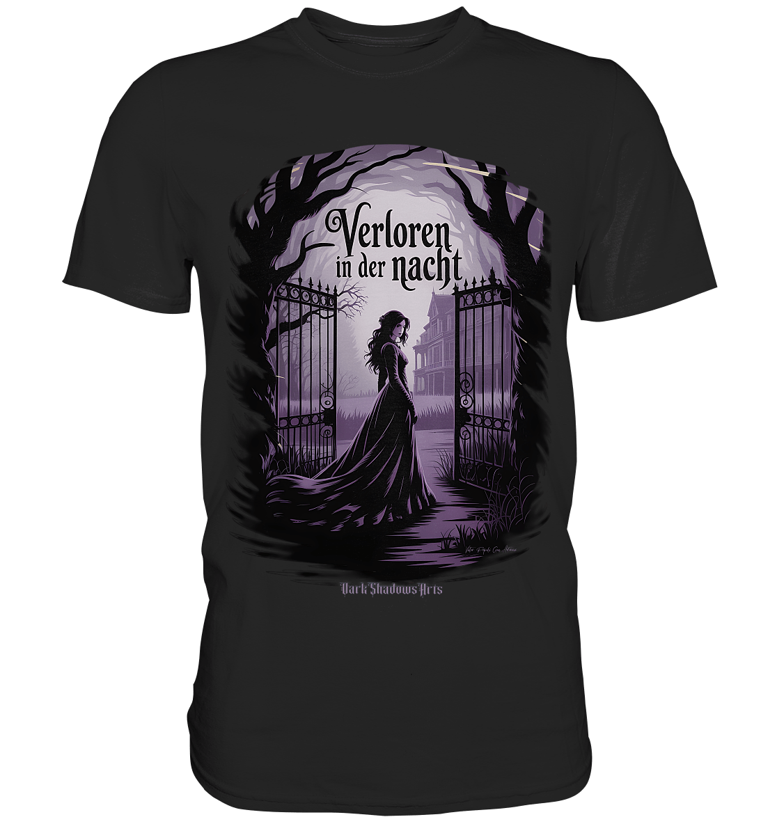 verloren in der nacht - düstere eleganz und geheimnisvolle atmosphäre - Premium Shirt | Unisex - Shirts | Dark Shadows Arts