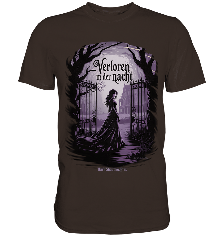 verloren in der nacht - düstere eleganz und geheimnisvolle atmosphäre - Premium Shirt | Unisex - Shirts | Dark Shadows Arts