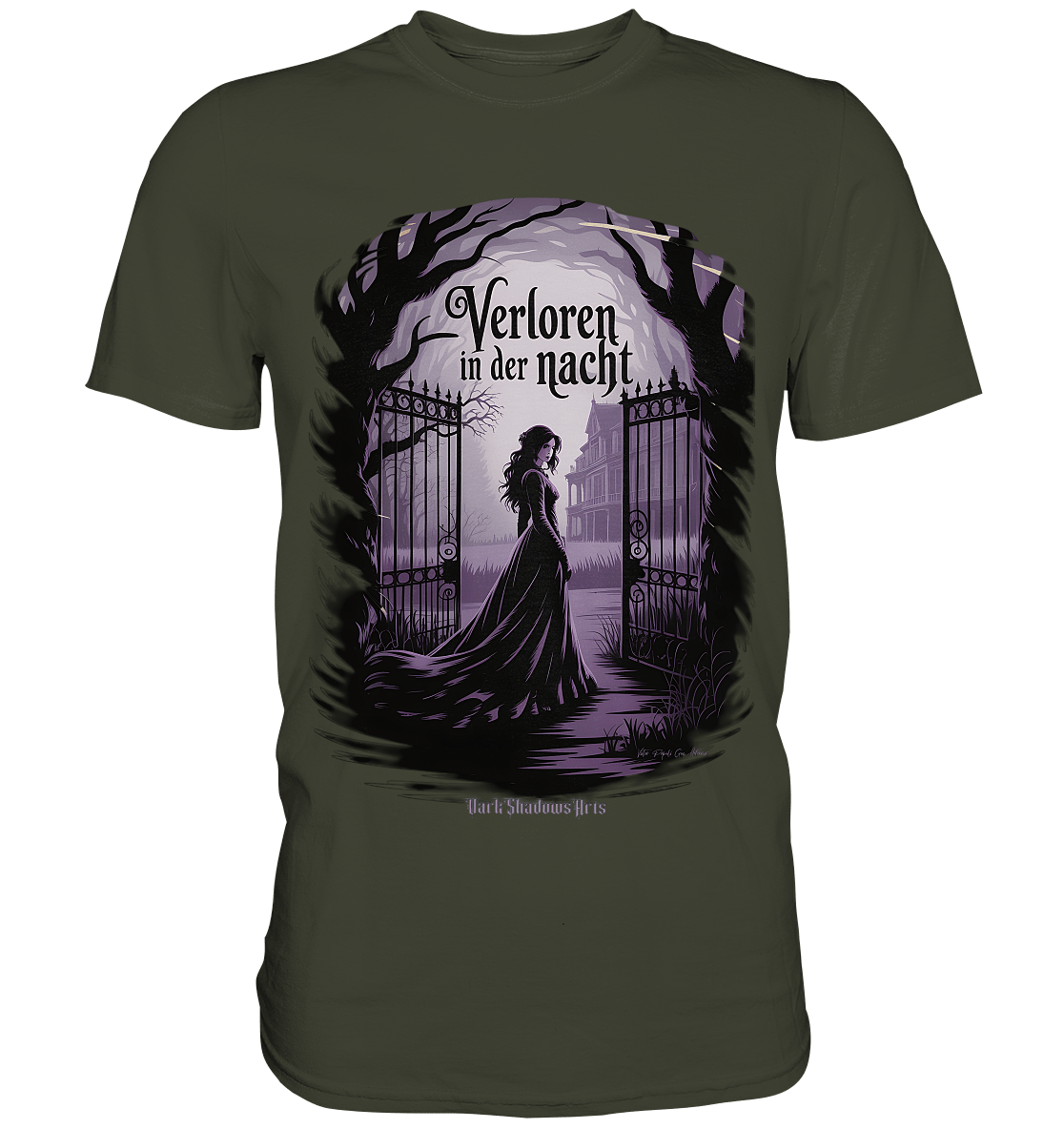 verloren in der nacht - düstere eleganz und geheimnisvolle atmosphäre - Premium Shirt | Unisex - Shirts | Dark Shadows Arts