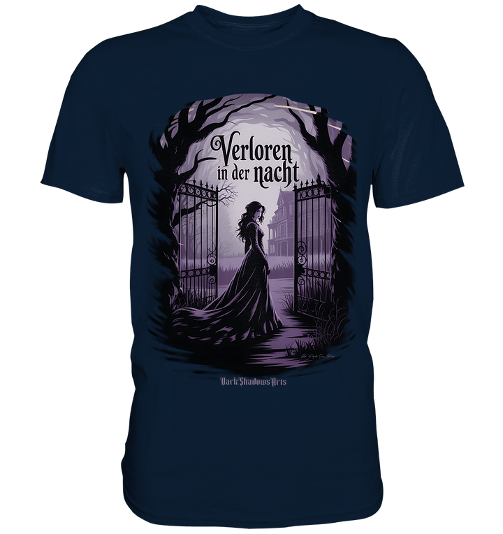 verloren in der nacht - düstere eleganz und geheimnisvolle atmosphäre - Premium Shirt | Unisex - Shirts | Dark Shadows Arts